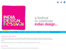 Tablet Screenshot of indiadesignfestival.com